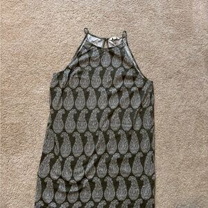 Boden Olive and White Dress - size 10L